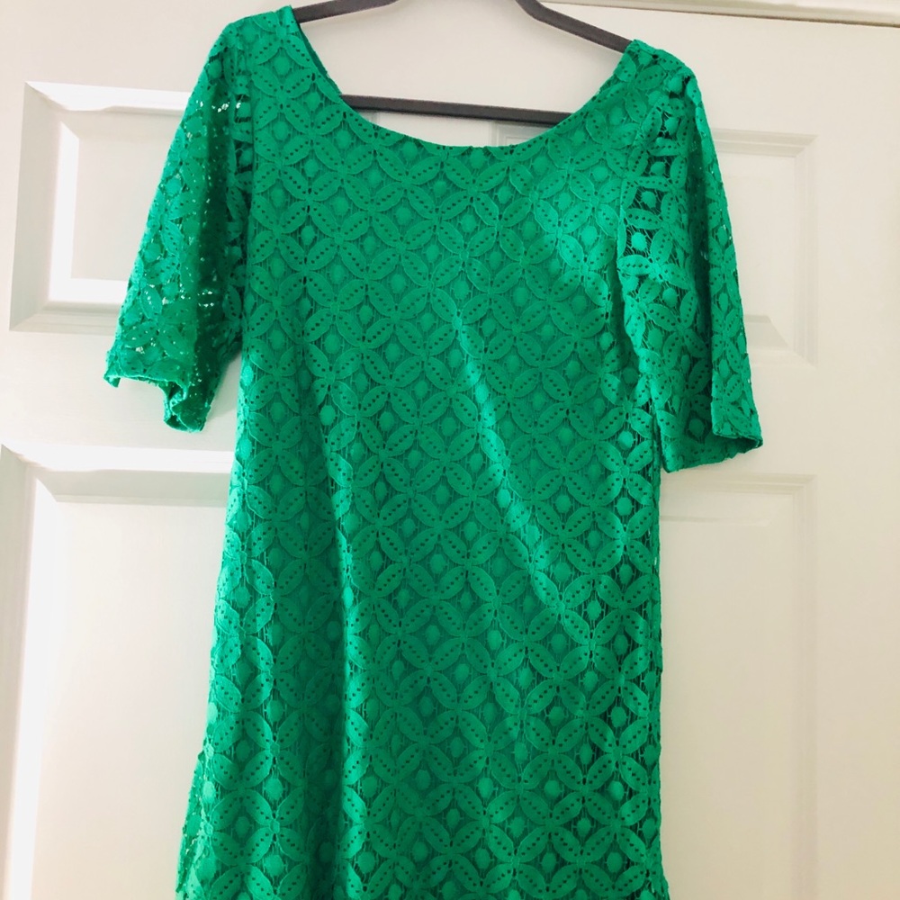 Kelly Green lace dress